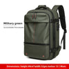 Vacuum Compression Travel Backpack 56 75l Waterproof Oxford Laptop Business - Army green-normal edition