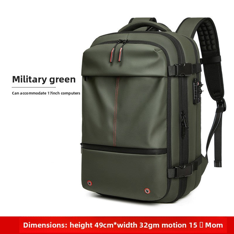 Vacuum Travel Backpack | outdoor trip lifestyle on trail