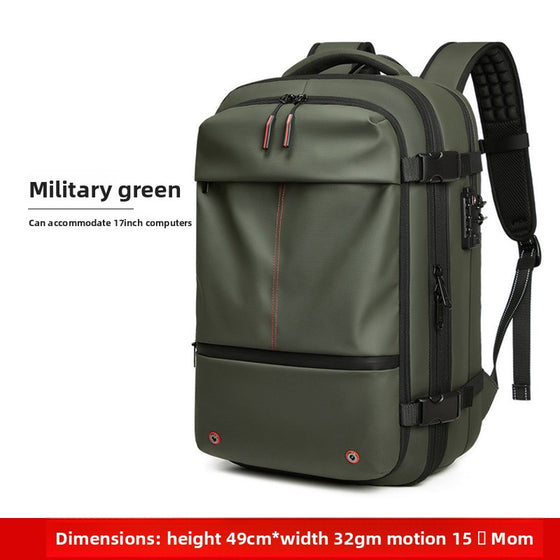 Vacuum Compression Travel Backpack 56 75l Waterproof Oxford Laptop Business