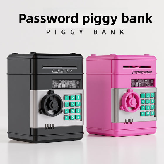 ATM Piggy Bank Money Box with Password Lock and Auto Roll