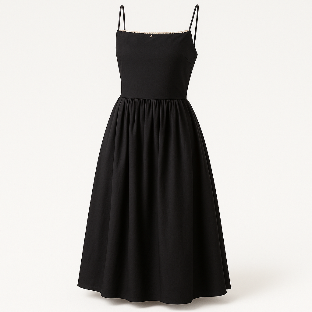 Elegant dress for Casual Day, Trip, Relaxed Outing with Easy Styling | side profile detail close up
