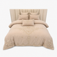 Raised ivory threadwork detail along duvet edge