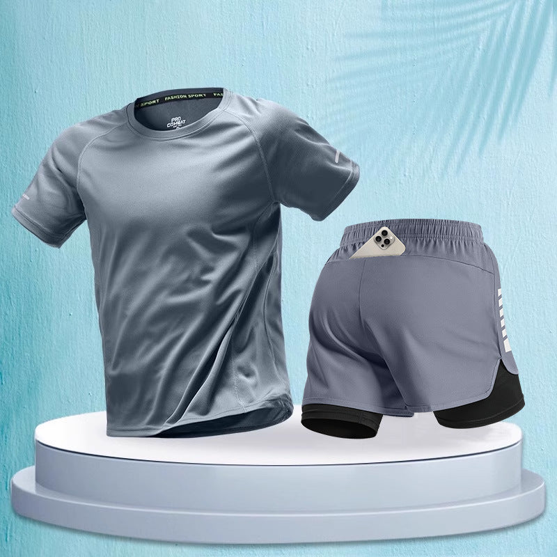 Men's Quick-Dry Running Set | context with companion items
