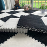Black + White / 30x30x0.6 cm 12pcs | 12x12x0.2 in