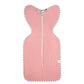 Baby swaddle sleeping bag with its packaging, sleeveless cotton sleep sack