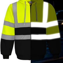 Reflective Hooded Fleece Sweatshirt