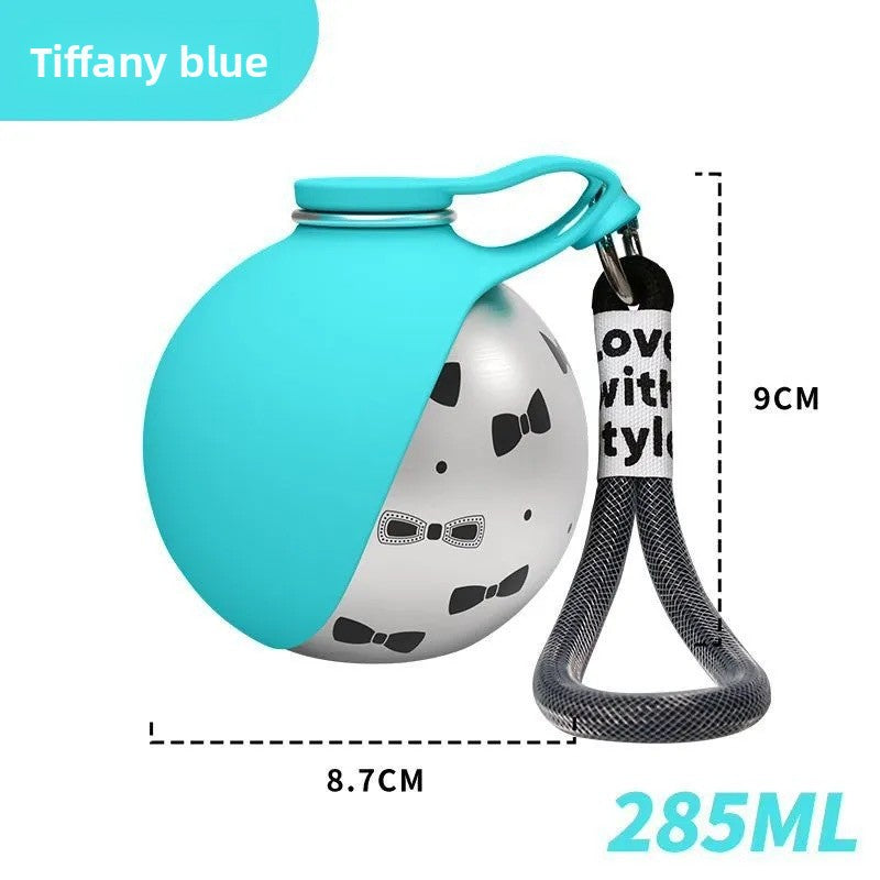 Stainless Steel Pet Water Bottle | packaging and includes overview