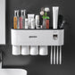 Five cup version with two drawers, the dispenser and toothbrush slots
