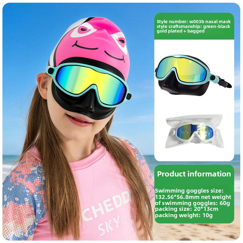 Kids swimming goggles with anti-fog polycarbonate lenses