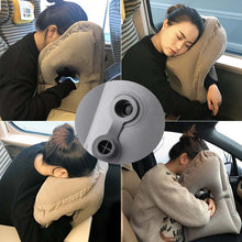 Inflatable Travel Pillow with Lumbar Support