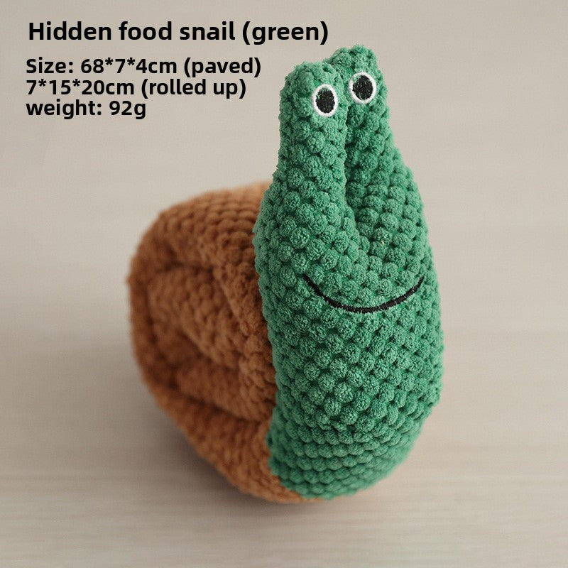 Squeaky plush pet toy shaped like a food character, a fun soft chew for supervised play