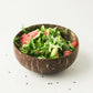 Regular coconut shell bowl filled with salad, grapefruit and avocado, Regular bowl option photo