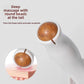 Solid wood finger massage roller shown from the side on a plain white background