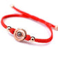 Couple bracelets set in soft studio lighting showing rose gold metal tone