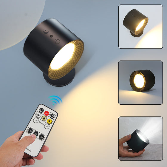 Magnetic Wall Lamp Rechargeable Stick Anywhere LED Bedside Hallway Closet Night