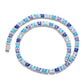 Zircon line worn along the wrist catching the light