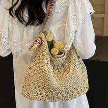 Straw Woven Shoulder Tote Bag