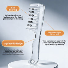Scalp Applicator Comb with 10 ml Liquid Reservoir and Roller Ball Teeth