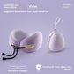 Foldable U-shaped travel neck pillow in a smooth ice silk knit cover with a front toggle