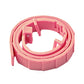 Light blue adjustable essential oil pet collar band on a plain backdrop