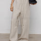 Linen Wide Leg Casual Pants