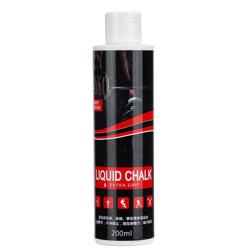 Black and red 200 ml Liquid Chalk Extra Grip bottle for weightlifting and climbing grip