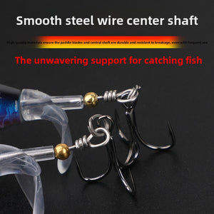 Red head silver fishing lure showing realistic finish