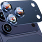 Lens protector plate shown next to the iPhone camera module it fits