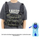 Hydration chest pack folded to show the compact size of the front pack