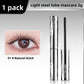 Mascara wand coating lashes from root to tip for curl