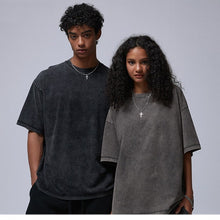 Washed Heavyweight Cotton Round Neck T-Shirt