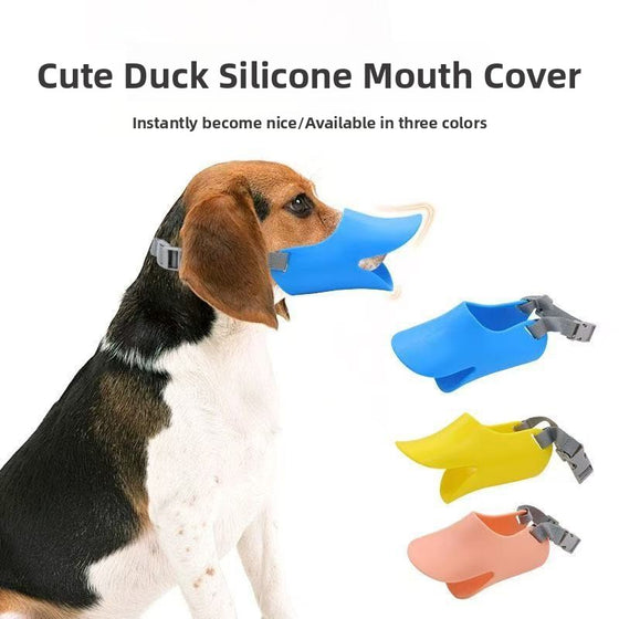 Adjustable Duckbill Silicone Dog Muzzle
