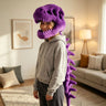 Purple Dinosaur head+skeleton / Adult 120cm Vacuum