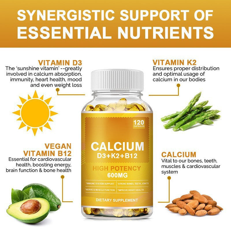 Calcium Soft Capsules Supplement | close up material texture