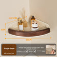 Cream Walnut Triangle Basket L1