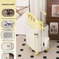 Children's foldable front-opening swivel suitcase