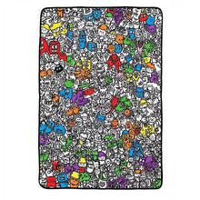 Color Your Own Wool Felt Throw Blanket