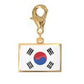 Stainless Steel National Flag Pendant Bracelet