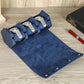 Back view of the closed watch roll showing the quilted panel