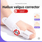 Bunion splint shown positioned for overnight rest at home