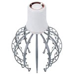 Electric scalp massager front view showing the cage of flexible claw fingers