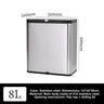 8L Stainless Steel color