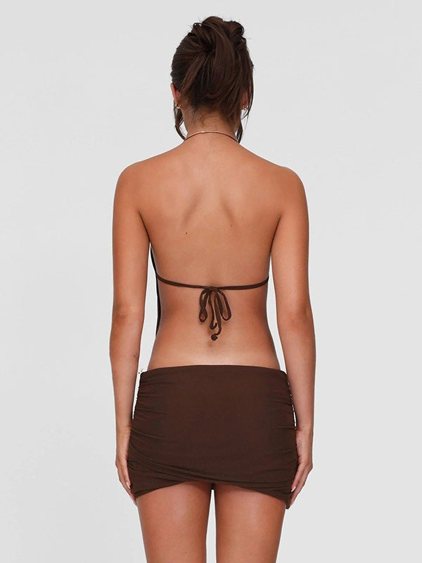 Strap dress | close up material texture