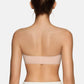 Angled view of the strapless push-up bra showing the rounded cup shape