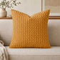 Raised popcorn texture on a plush decorative throw pillow cover