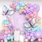 No clip connectors lock butterfly balloon strands