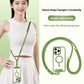 Adjustable phone lanyard strap with a stainless steel clip for hands-free carry