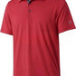 Men's short sleeve polo shirt with a solid body and a printed contrast collar, fitted cut in light polyester