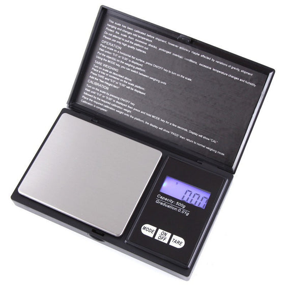 Pocket Digital Jewelry Scale, 500 g Capacity, 0.01 g Precision