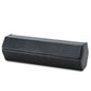 Quilted watch roll storage case side angle view